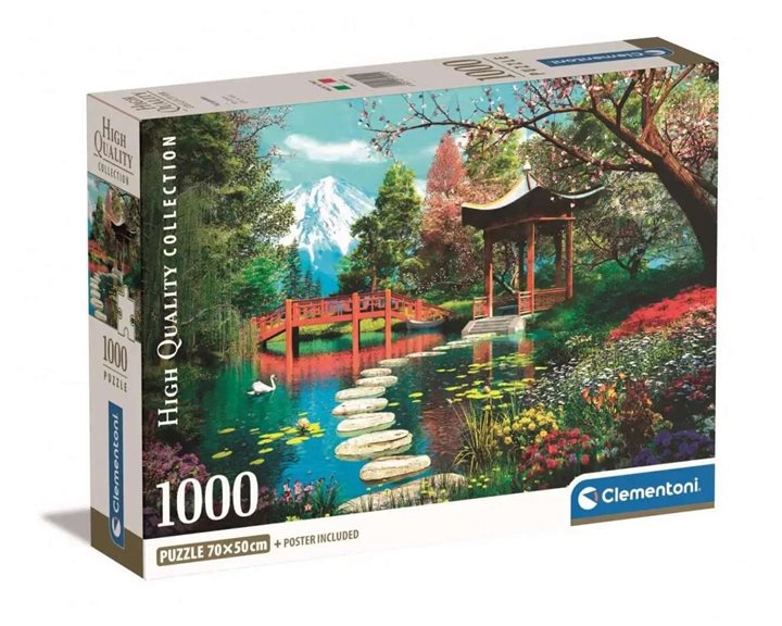 Clementoni Παζλ High Quality Collection Κήπος Φίτζι 1000 τμχ - Compact Box