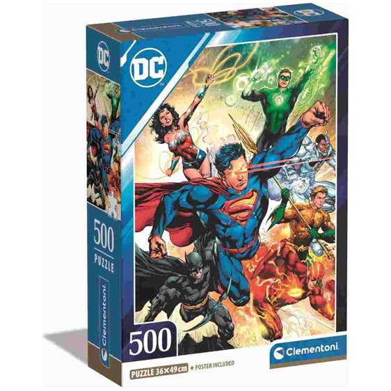 Clementoni Παζλ High Quality Collection DC Comics Justice League 500 τμχ - Compact Box
