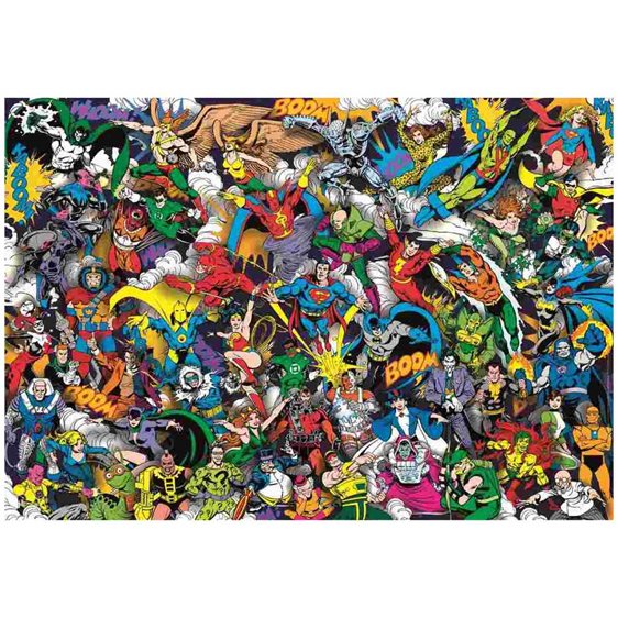 Clementoni Παζλ Impossible DC Comics Justice League 1000 τμχ - Compact Box