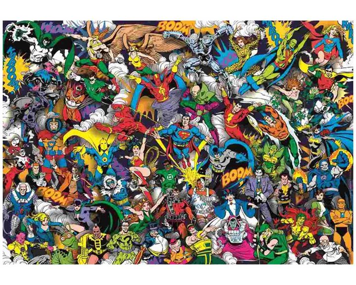 Clementoni Παζλ Impossible DC Comics Justice League 1000 τμχ - Compact Box