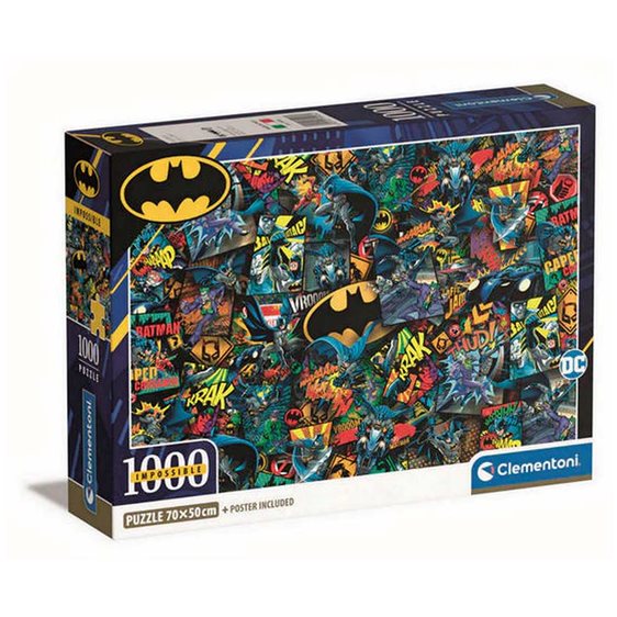 Clementoni Παζλ Impossible Batman 1000 τμχ - Compact Box