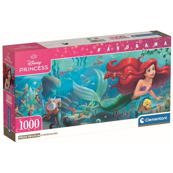 Clementoni Παζλ Panorama High Quality Collection Disney Η Μικρή Γοργόνα 1000 τμχ - Compact Box