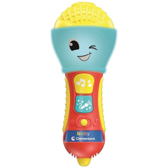 Baby Clementoni Βρεφικό Παιχνίδι Baby Mικρόφωνο Για 10-36 Μηνών