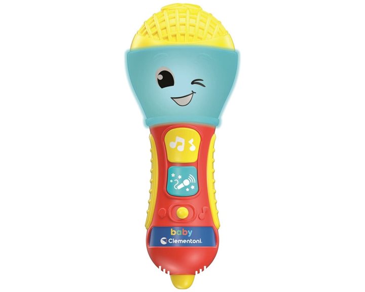 Baby Clementoni Βρεφικό Παιχνίδι Baby Mικρόφωνο Για 10-36 Μηνών