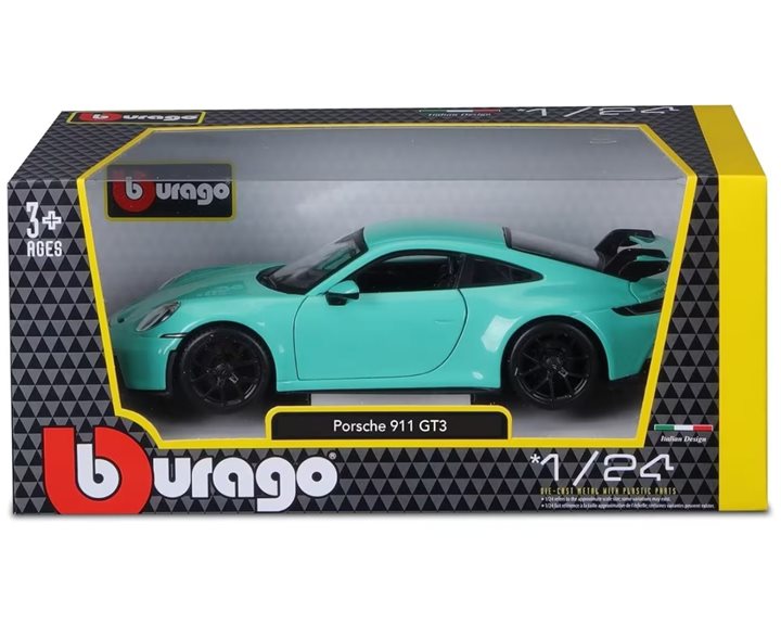 Bburago Porsche 911 Gt3 Green 1/24