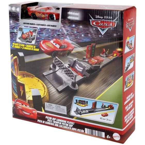 Mattel Disney Cars Piston Cup Launching Playset Πίστα Σετ Παιχνιδιών JDJ02