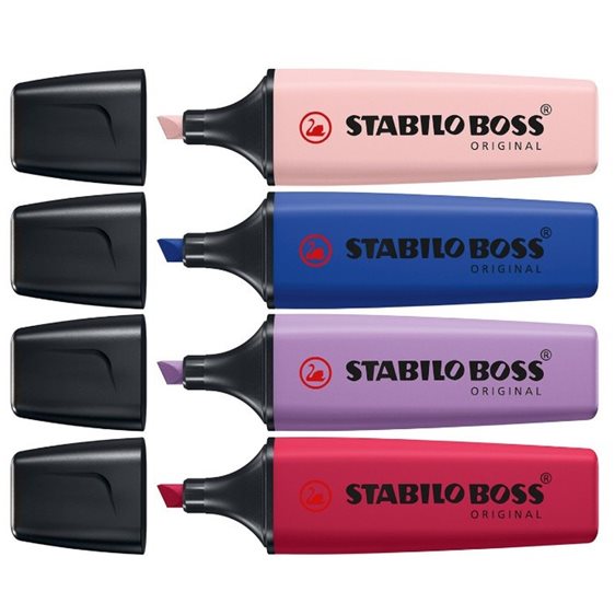Μαρκαδόροι Stabilo Boss Σετ 4 τεμ Wildflower