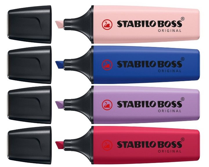 Μαρκαδόροι Stabilo Boss Σετ 4 τεμ Wildflower