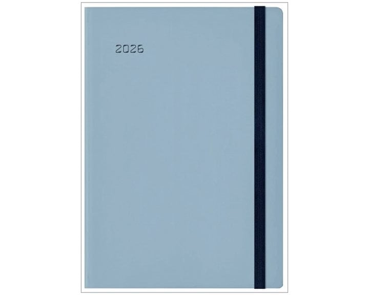 Ημερολόγιο Ημερ. 17x24 Ponza Flat Elastic Γαλάζιο