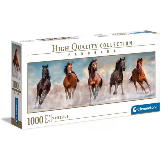 Clementoni Παζλ Panorama High Quality Collection Αλογα 1000 τμχ