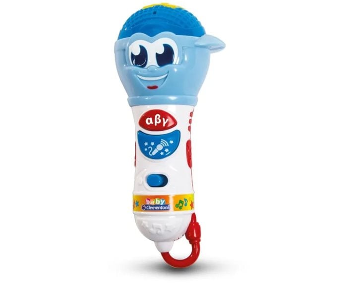 Baby Clementoni Βρεφικό Παιχνίδι Baby Mικρόφωνο - Μιλάει Ελληνικά - Για 10-36 Μηνών