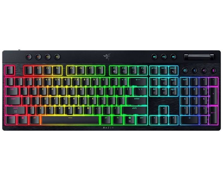 Razer BlackWidow V4 Low Profile HyperSpeed - Wireless / Bluetooth RGB Gaming Keyboard -Green Switch
