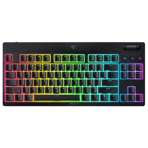 Razer BlackWidow V4 Low Profile Tenkeyless HyperSpeed - Wireless RGB Keyboard - Yellow Switch