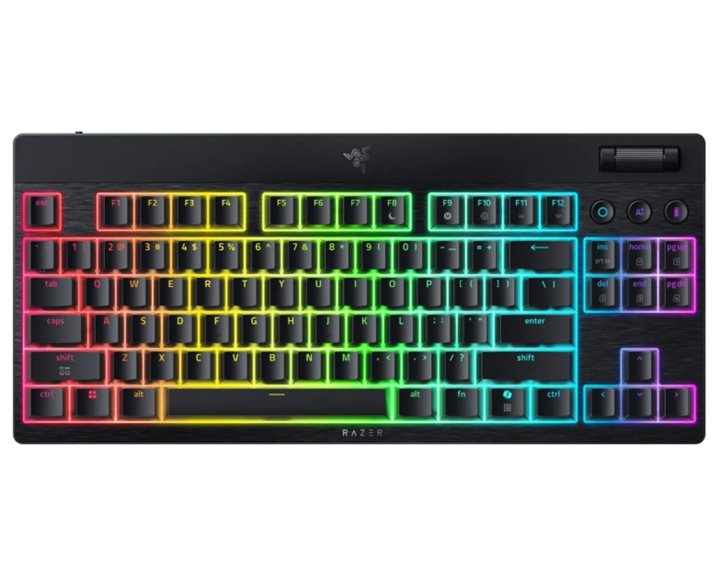 Razer BlackWidow V4 Low Profile Tenkeyless HyperSpeed - Wireless RGB Keyboard - Yellow Switch