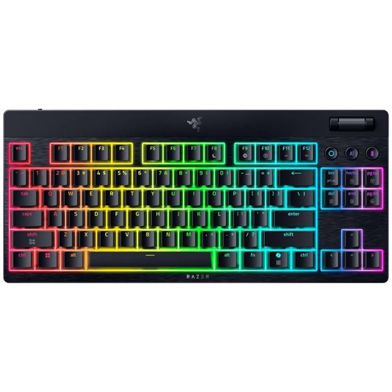 Razer BlackWidow V4 Low Profile Tenkeyless HyperSpeed - Wireless RGB Keyboard - Green Switch