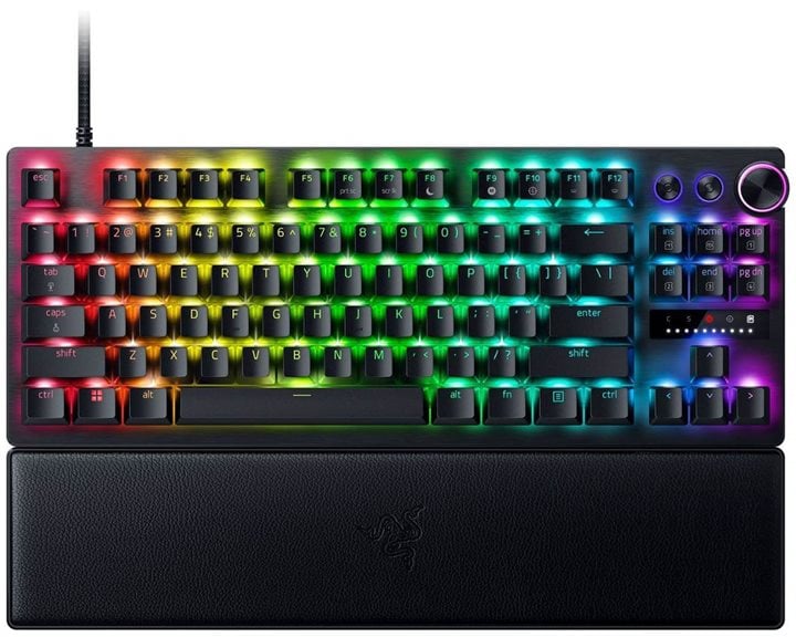 Razer HUNTSMAN V3 PRO TENKEYLESS 8KHz ANALOG - 8K Polling Rate - RGB Optical Gaming Keyboard - Rapid