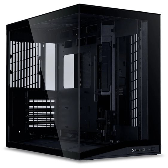Lian Li O11D Mini V2 BLACK - ATX PC GAMING CASE - IMPROVED AIRFLOW - GPU SUPPORT BRACKET