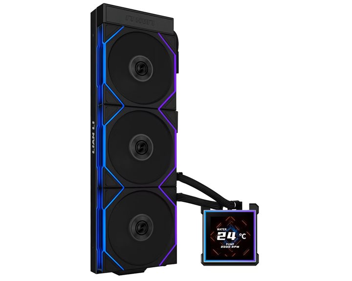 Lian Li Hydroshift II LCD-S 360TL Black - RGB AIO CPU Cooler - 3.4" Screen - 1851/1700, AM5/AM4