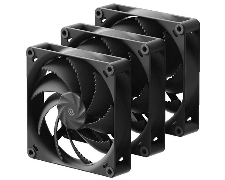 HAVN H12 Triple Pack Black 120mm A-RGB Metal Core Case Fan