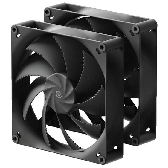 HAVN H18 Dual Pack Black 180mm A-RGB Metal Core Case Fan