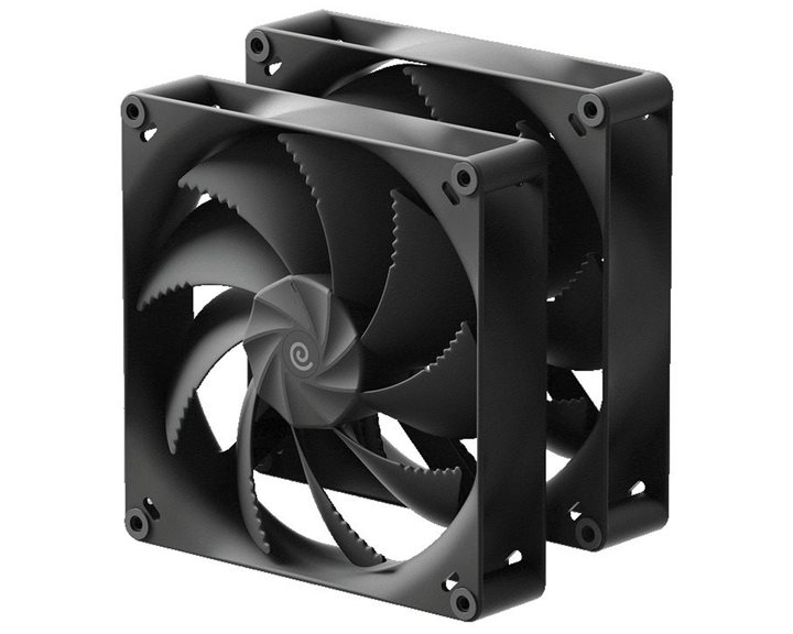 HAVN H18 Dual Pack Black 180mm A-RGB Metal Core Case Fan