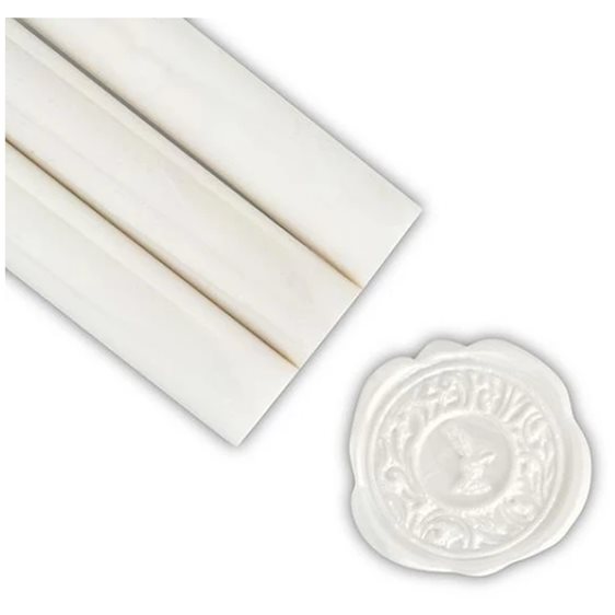 Βουλοκέρι 10cm Με Ράβδο Pearl White