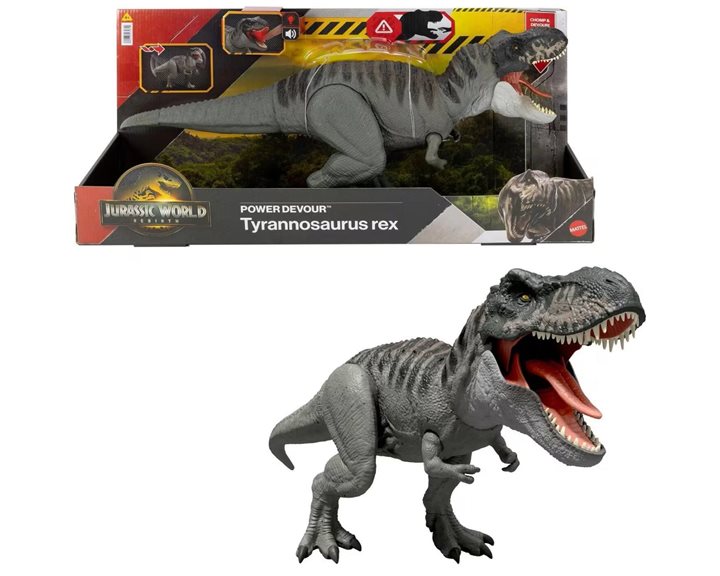 Mattel Mattel Jw Rebirth - T- Rex Με Επαναλαμβανόμενο Δάγκωμα Και Ήχους Jurassic World Παιδικά Φιγούρα Παιχνιδιού JCH02