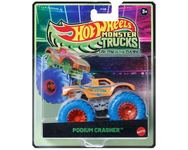 Mattel Hot Wheels Monster Trucks Οχήματα – Glow In The Dark JFX08