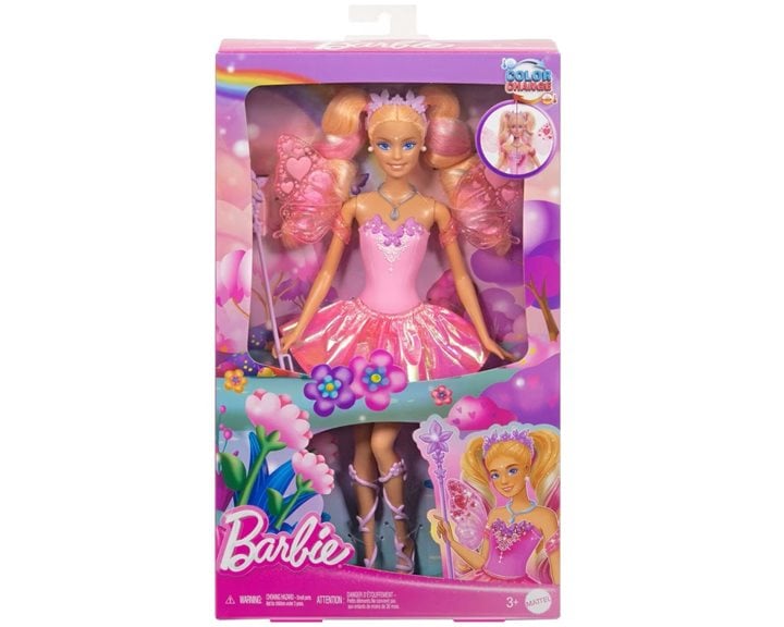 Mattel Barbie Fantasy Fairy  Doll With Color Change Wings And Outfit Κούκλα JCP76