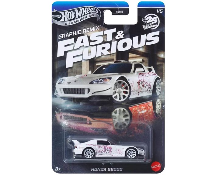 Hot Wheels Silver Series Fast & Furious Graphic Remix Honda S2000