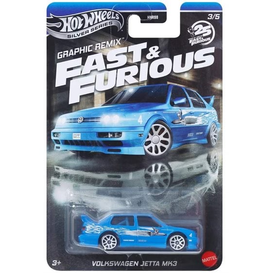 Hot Wheels Silver Series Fast & Furious Graphic Remix Wolkswagen Jetta MK3