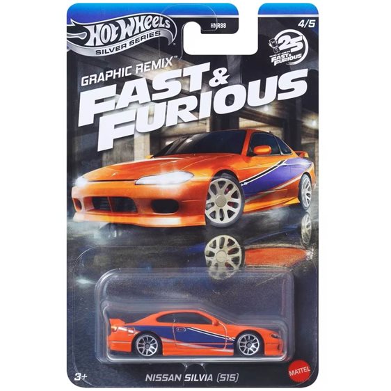 Hot Wheels Silver Series Fast & Furious Graphic Remix Nissan Silvia S15