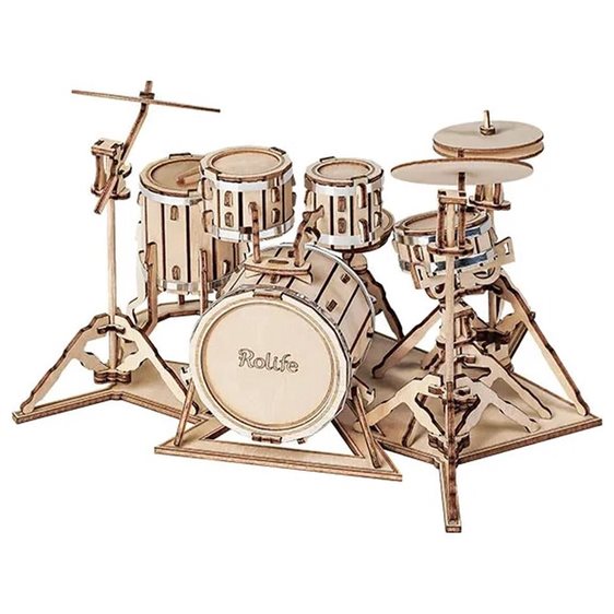 Robotime Κατασκευή Drum Kit