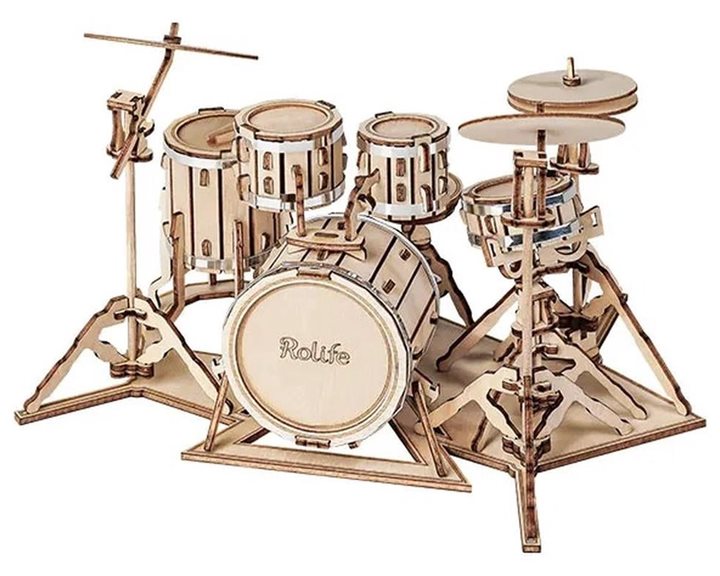 Robotime Κατασκευή Drum Kit