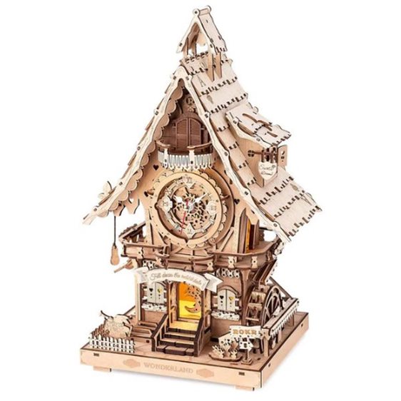 Robotime Κατασκευή Cuckoo Clock Wood Color