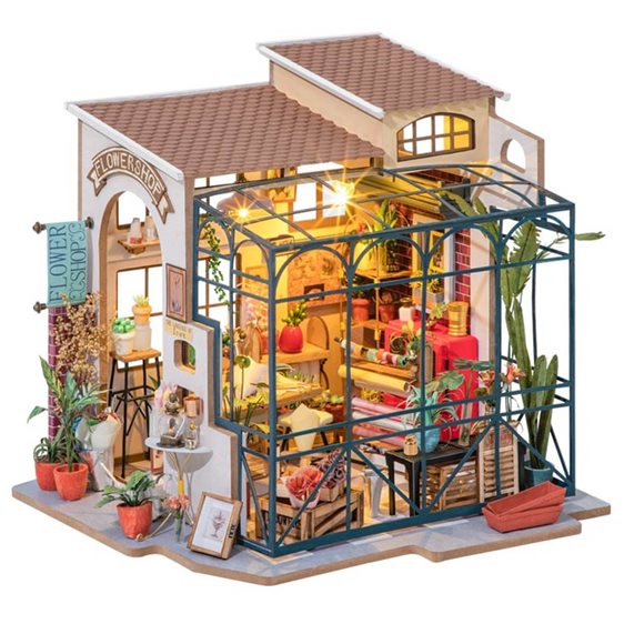 Robotime Κατασκευή Miniature House Emily's Flower Shop