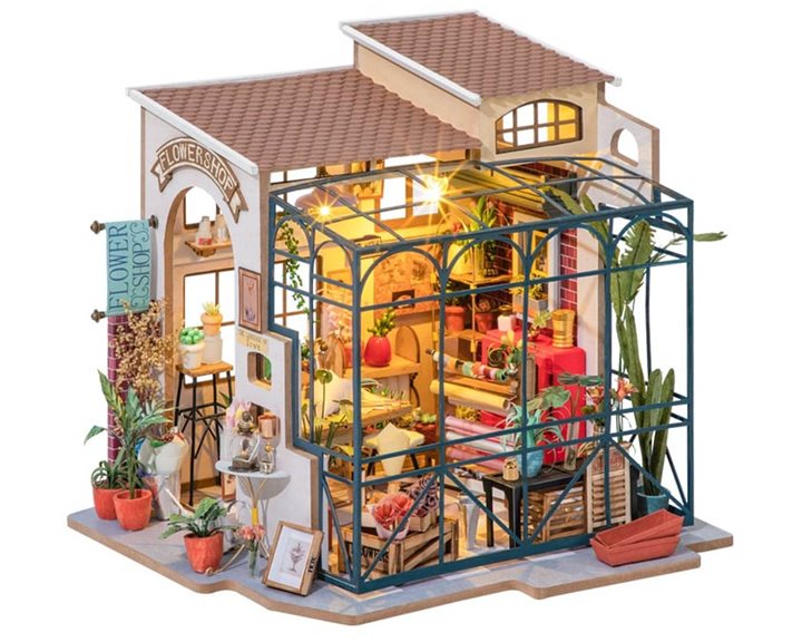 Robotime Κατασκευή Miniature House Emily's Flower Shop