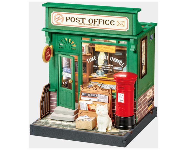 Robotime Κατασκευή Miniature House Century Post Office