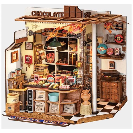 Robotime Κατασκευή Miniature House Henry's Chocolate
