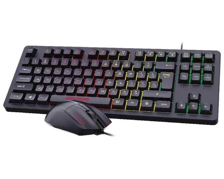 Ενσύρματο Πληκτρολόγιο & Ποντίκι Gaming RGB Zeroground KB-2300GUMS SOKI v3.0