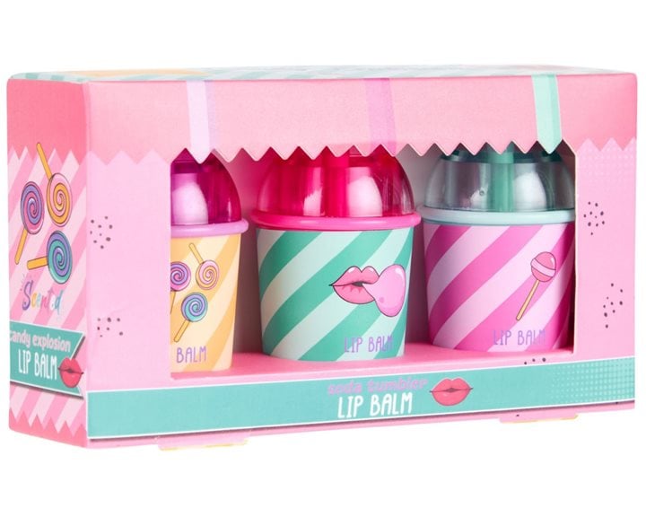 Creatit! Candy Lip Balm Σετ 3 σε 1 Ποτηράκι
