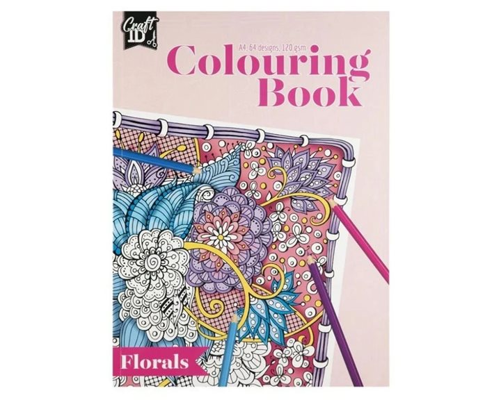 Craft ID Βιβλίο Ζωγραφικής 64 Σχέδια Α4 120gr Florals