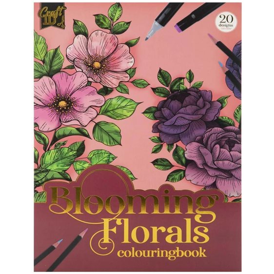 Craft ID Βιβλίο Ζωγραφικής 20 Σχέδια Α4 250gr Florals