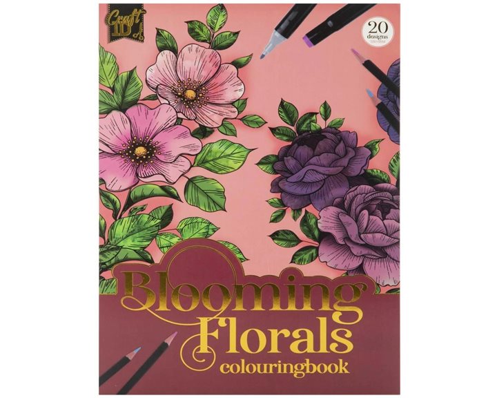 Craft ID Βιβλίο Ζωγραφικής 20 Σχέδια Α4 250gr Florals