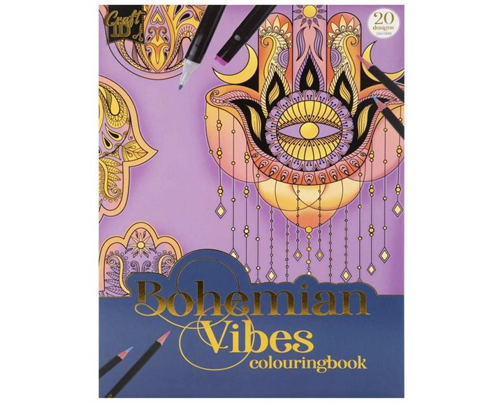 Craft ID Βιβλίο Ζωγραφικής 20 Σχέδια Α4 250gr Bohemian Vibes