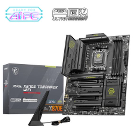 MSI MB MAG X870E TOMAHAWK WIFI, SOCKET AMD AM5, CS AMD X870E, 4 DIMM SOCKETS DDR5, HDMI/ 2xDP, PCI-E GEN 5.0, 5G LAN, WIFI7, ATX, 3YW.