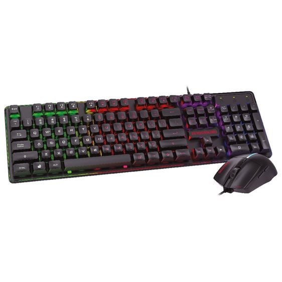 Ενσύρματο Πληκτρολόγιο & Ποντίκι Gaming RGB Zeroground KB-2400GUMS AZAI v3.0