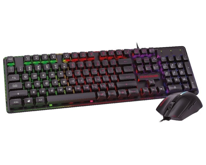 Ενσύρματο Πληκτρολόγιο & Ποντίκι Gaming RGB Zeroground KB-2400GUMS AZAI v3.0