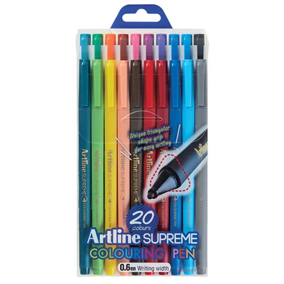 Μαρκαδόροι Artline Supreme  Finepen 0.6mm  20 χρώματα