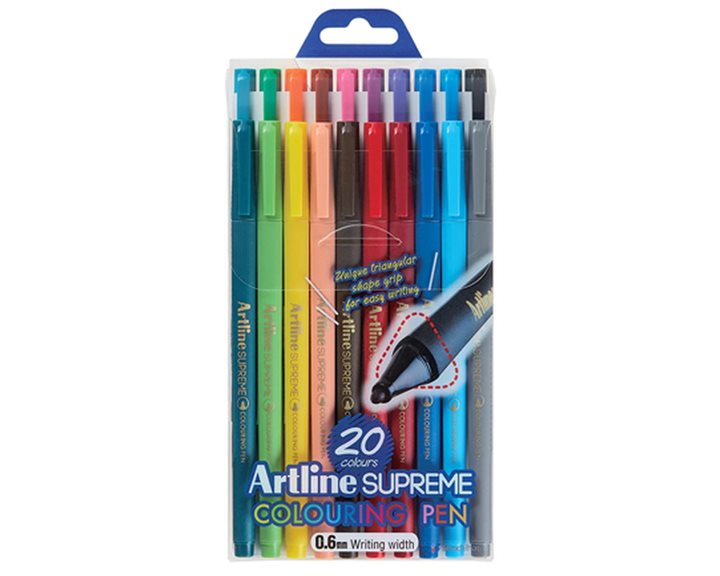 Μαρκαδόροι Artline Supreme  Finepen 0.6mm  20 χρώματα